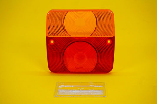 Replacement Lens for Square Combination Light Radex 3002 / MP17 Lamp Trailer