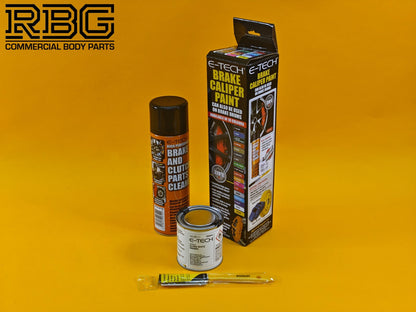 Brake Caliper Paint Kit WHITE Paint + Cleaner + Brush E-TECH For Car Vehicle UK