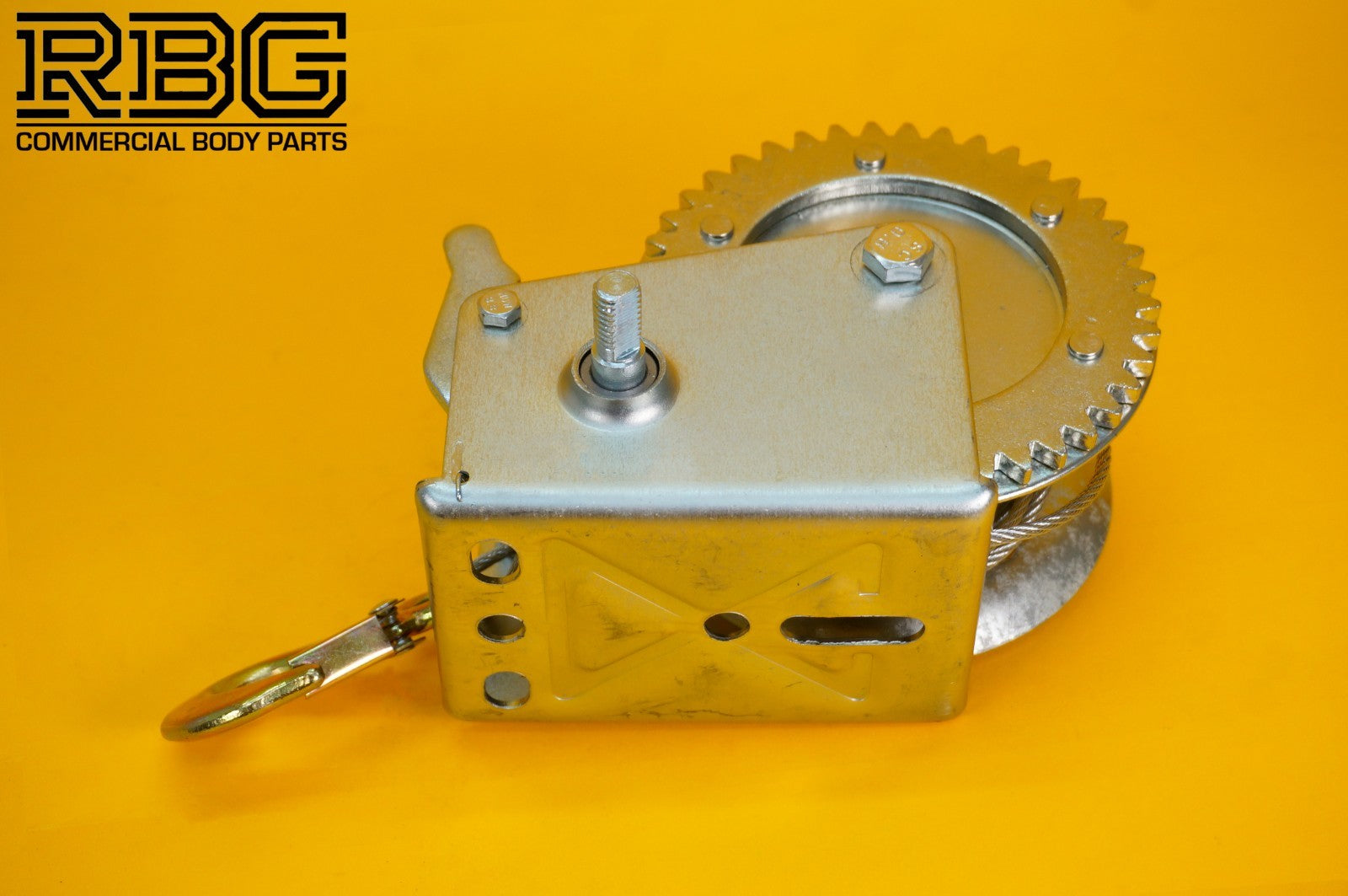 Manual Hand Winch 1200lb + Steel Rope 8m & Hook for Trailer Caravan Boat Marine