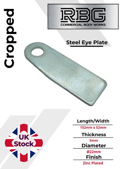 2x Tail Gate Fixing Eye Plates Zinc Plated Weld On For Antiluce Drop Pins Truck
