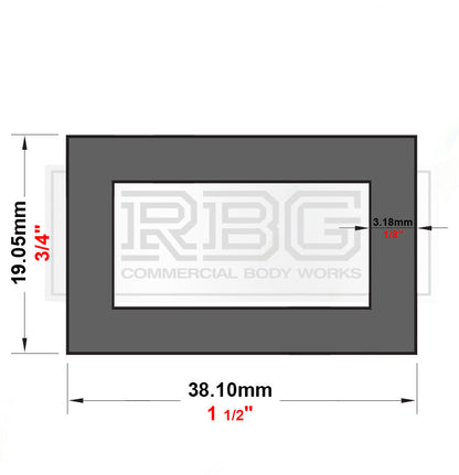 ALUMINIUM RECTANGULAR BOX SECTIONS Inch & Metric Various Sizes Free UK Delivery