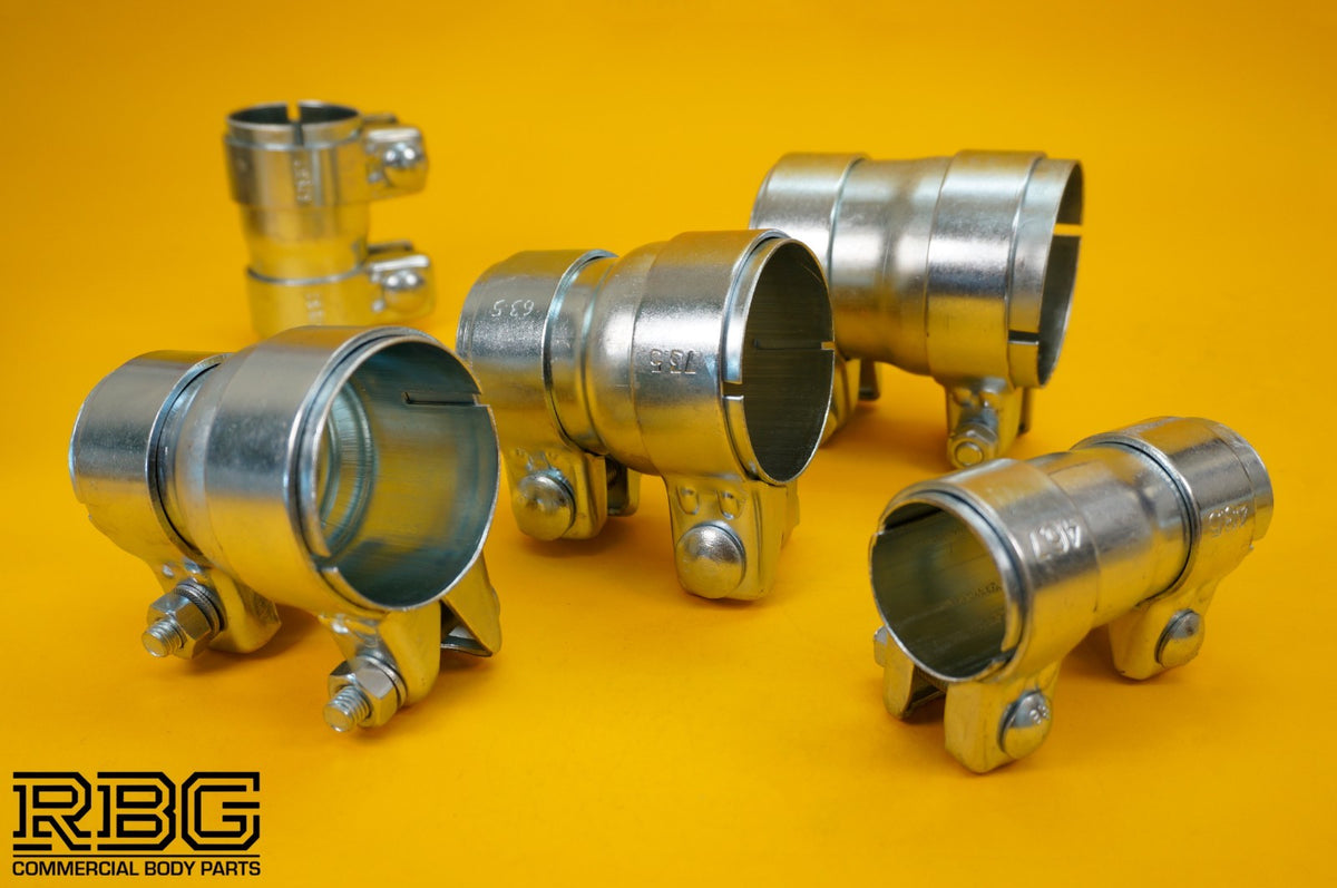 Exhaust Reducer Connector Pipe Joiners Double Clamp Sleeve Adapter VARIOUS SIZES