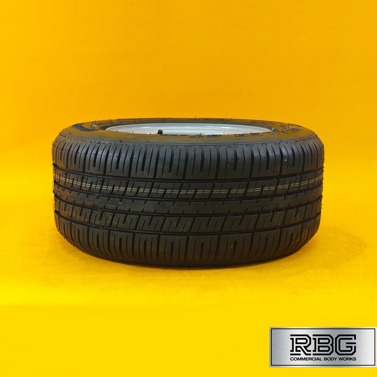 Wheel & Tyre 10″ 195/55R10C for Trailers 5 Stud 112mm PCD Silver Diameter 10″ UK