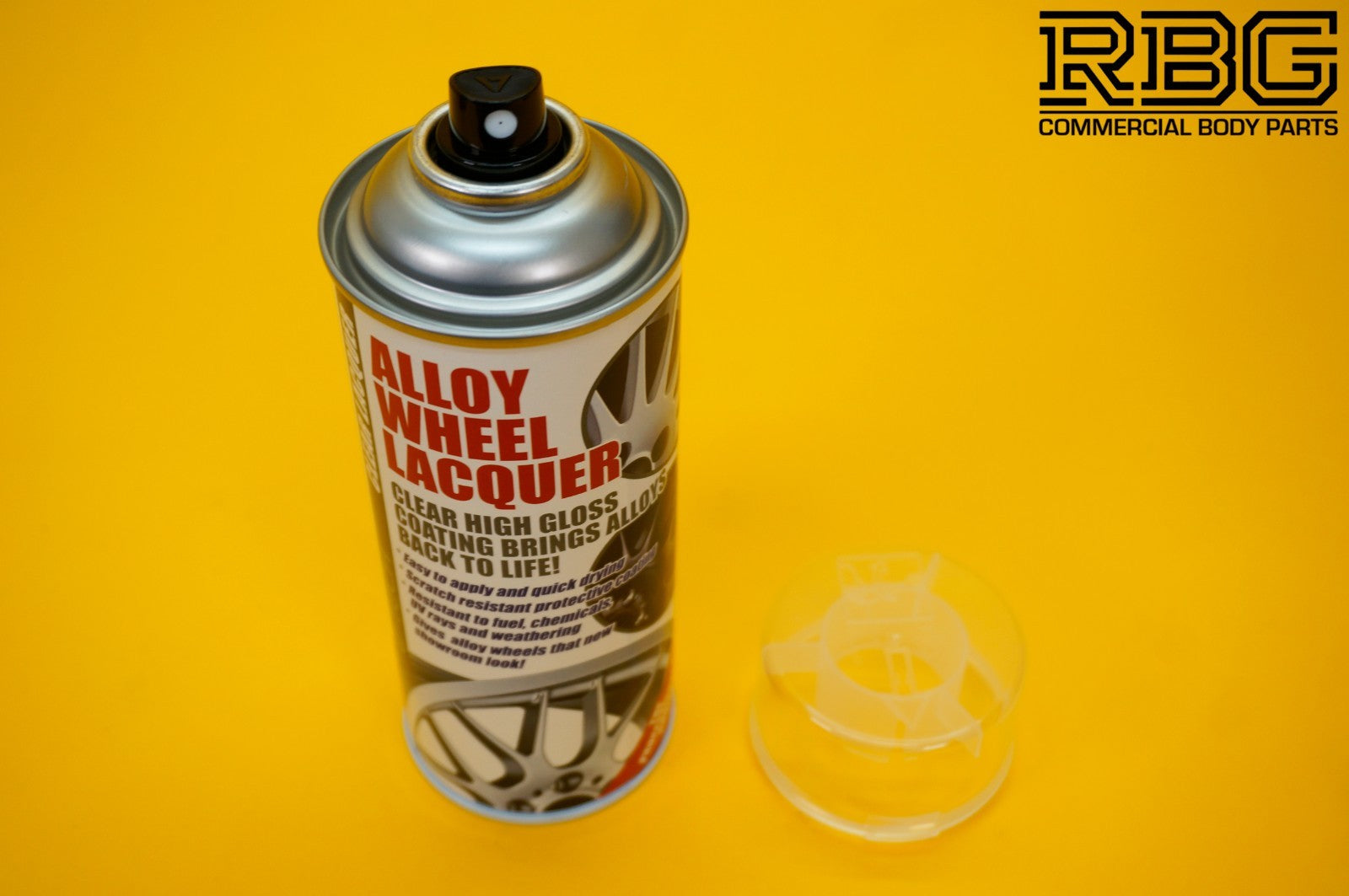 Clear Alloy Wheel Lacquer Spray 400ml Chip Resistant Wheel Refurbishing E-TECH