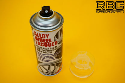 Clear Alloy Wheel Lacquer Spray 400ml Chip Resistant Wheel Refurbishing E-TECH