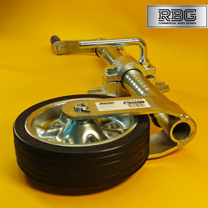 48mm Jockey Wheel + Clamp Ribbed Heavy Duty Serrated 500kg Trailer Caravan UK