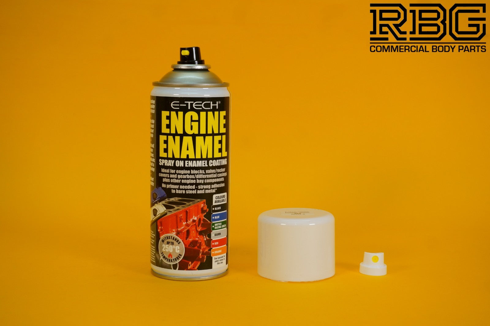 Engine Enamel Spray RED Coating 400ml E-TECH Heat Resistant Paint Car Vehicle