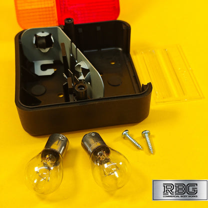 Trailer Square Combination Lamp Light Stop Tail Indicator Number Plate Light 12V