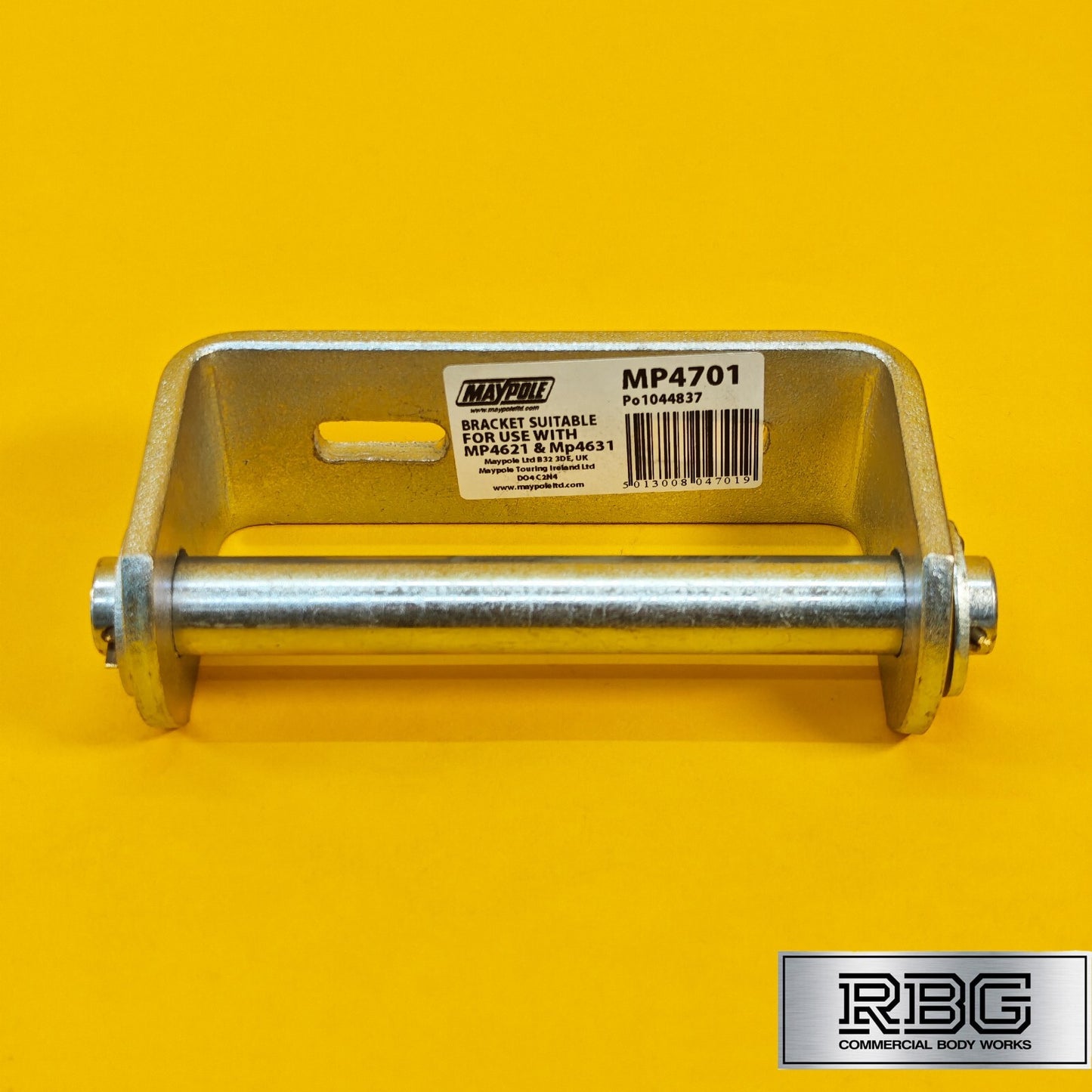 Keel Roller Bracket with 19mm Spindle for Boat Trailers Zinc Plated Steel UK