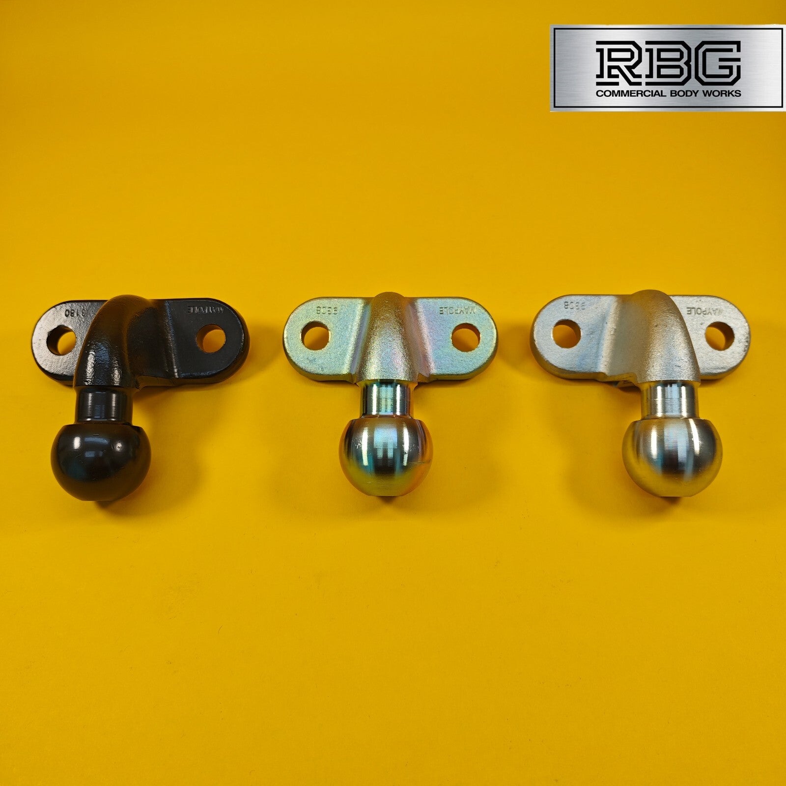 50mm Tow Ball Heavy Duty Standard Tow Hitch E approved 3.5t Gold/Black/Silver