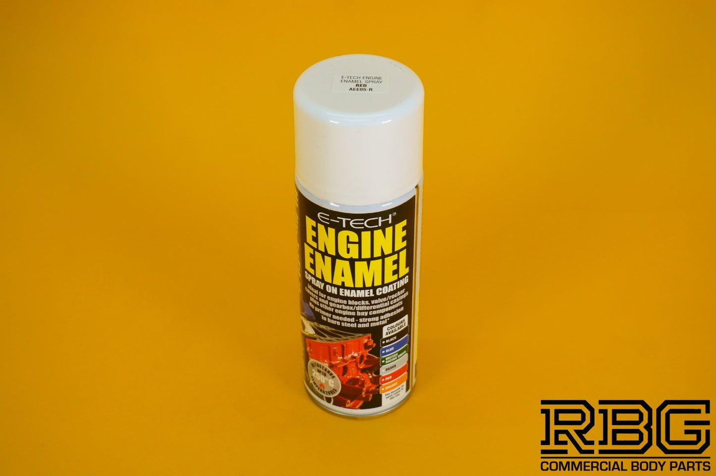 Engine Enamel Spray RED Coating 400ml E-TECH Heat Resistant Paint Car Vehicle
