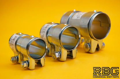 Exhaust Pipe Connector Joiner Adjustable Heavy Duty Tube Adapter VARIOUS SIZES