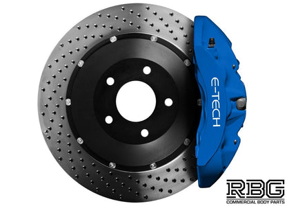 Brake Caliper Paint Kit BLUE Paint + Cleaner + Brush E-TECH For Car Vehicle UK