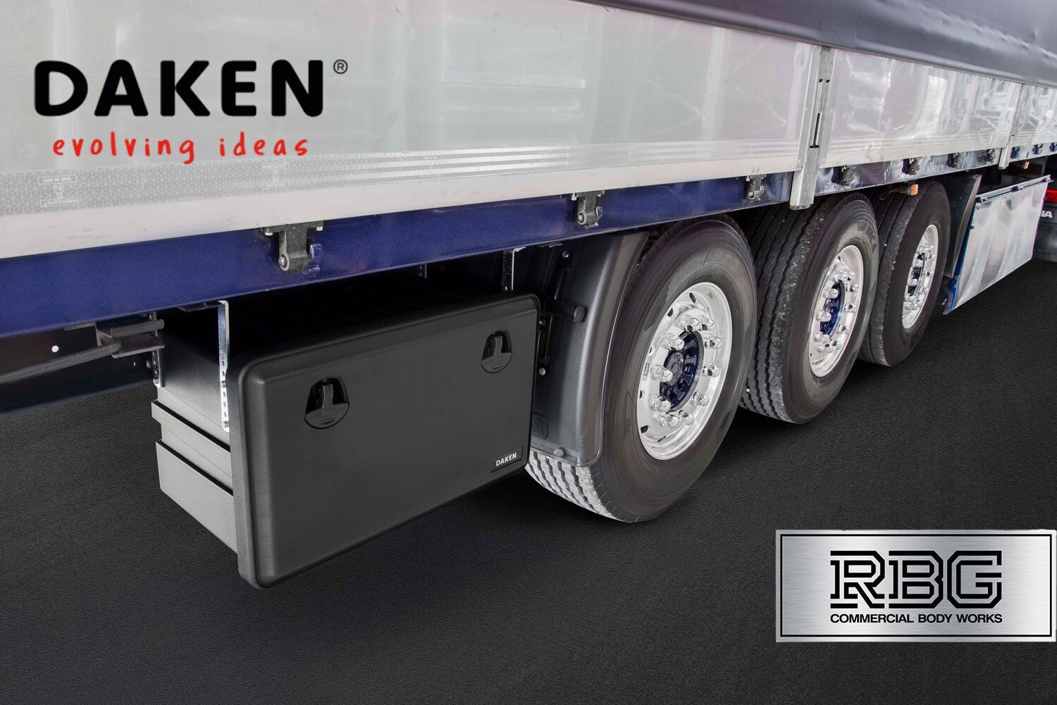 DAKEN Toolbox JUST 500 x 350 x 300 Lorry Side Locker Truck Storage Box Tool Box