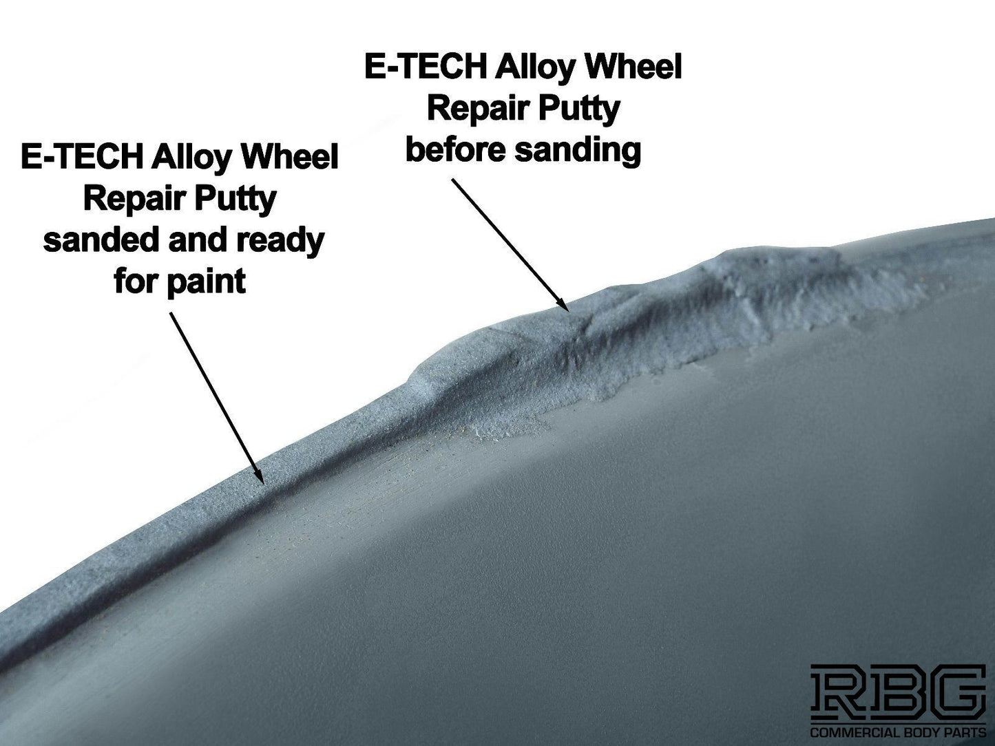 Alloy Wheel Repair Putty Filler 10cm Tube Stick Fast Setting Hardening E-TECH