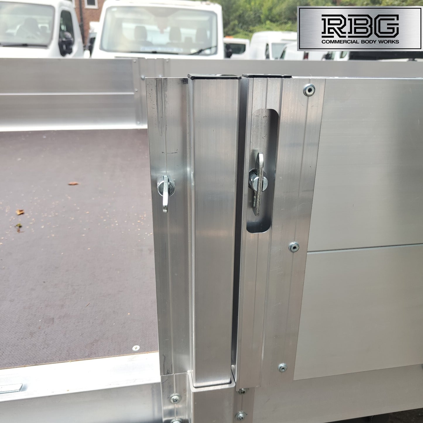 2x  Dropside Centre Pillars Aluminium Trailer Vehicle Truck Tailgate Plank 600mm