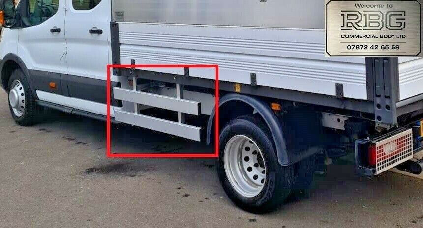 Ford Transit double cab crash rails. Side guards without corner pillars.