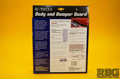 Body and Bumper Guard Kit 5m Black Rubber Moulding Strip + End Caps 47mm E-TECH