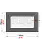 ALUMINIUM RECTANGULAR & SQUARE BOX SECTION Various Sizes Metric Free UK Delivery