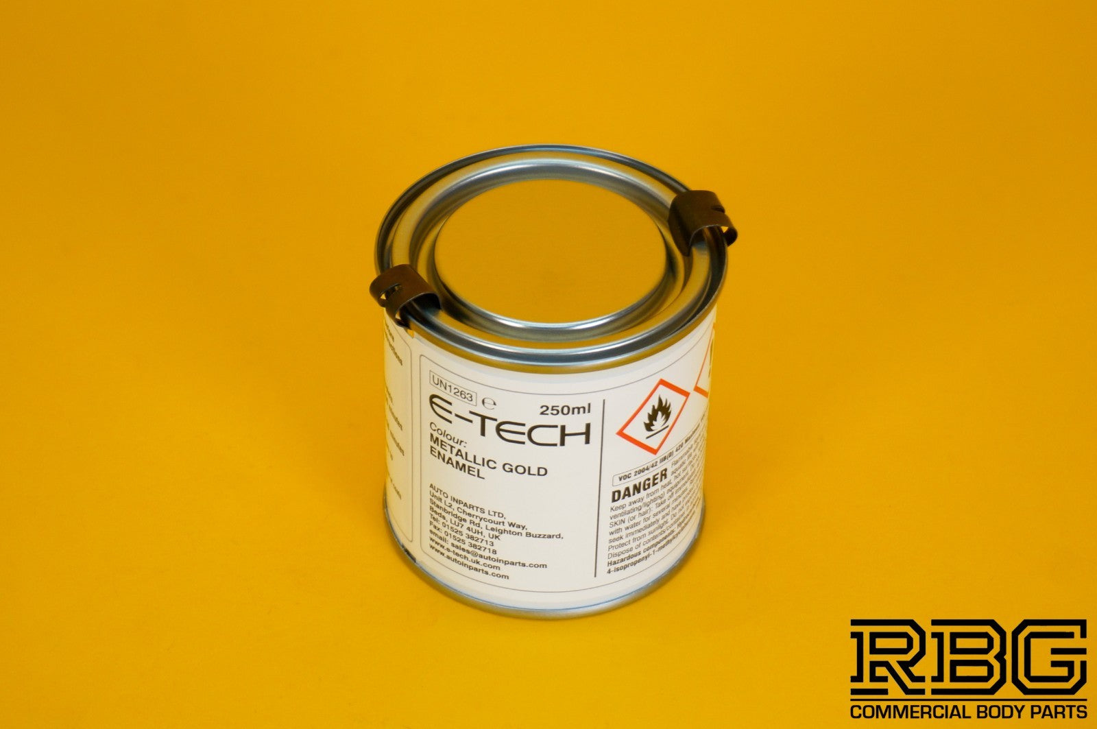 Engine Enamel GOLD Paint Gloss E-TECH 250ml Heat Resistant for Car Motorbike