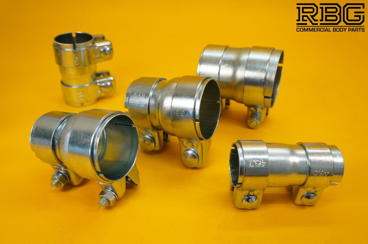 Exhaust Reducer Connector Pipe Joiners Double Clamp Sleeve Adapter VARIOUS SIZES