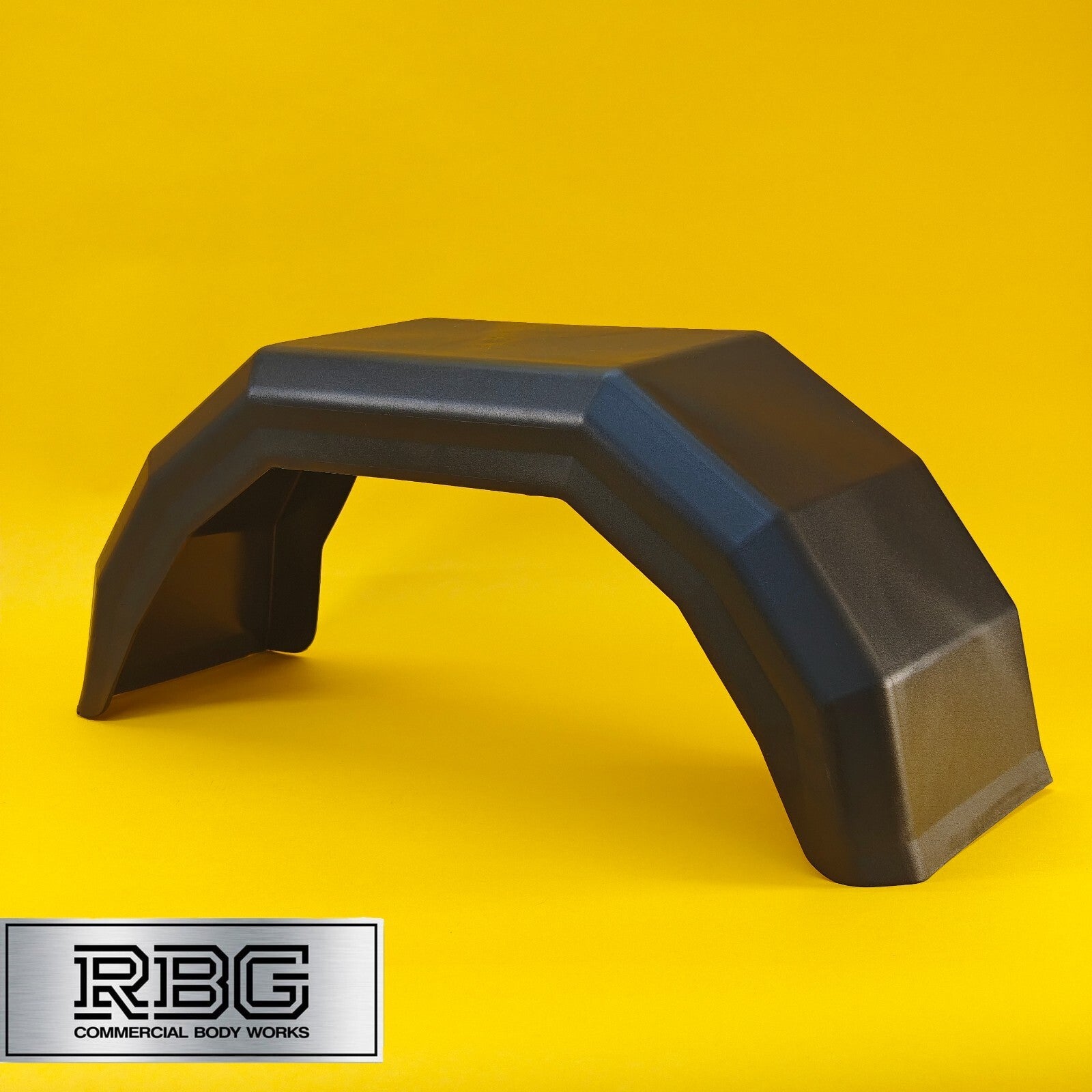 10 Inch Plastic Mudguard Single 610mm x 170mm for Trailer 10″ Wheels Black UK