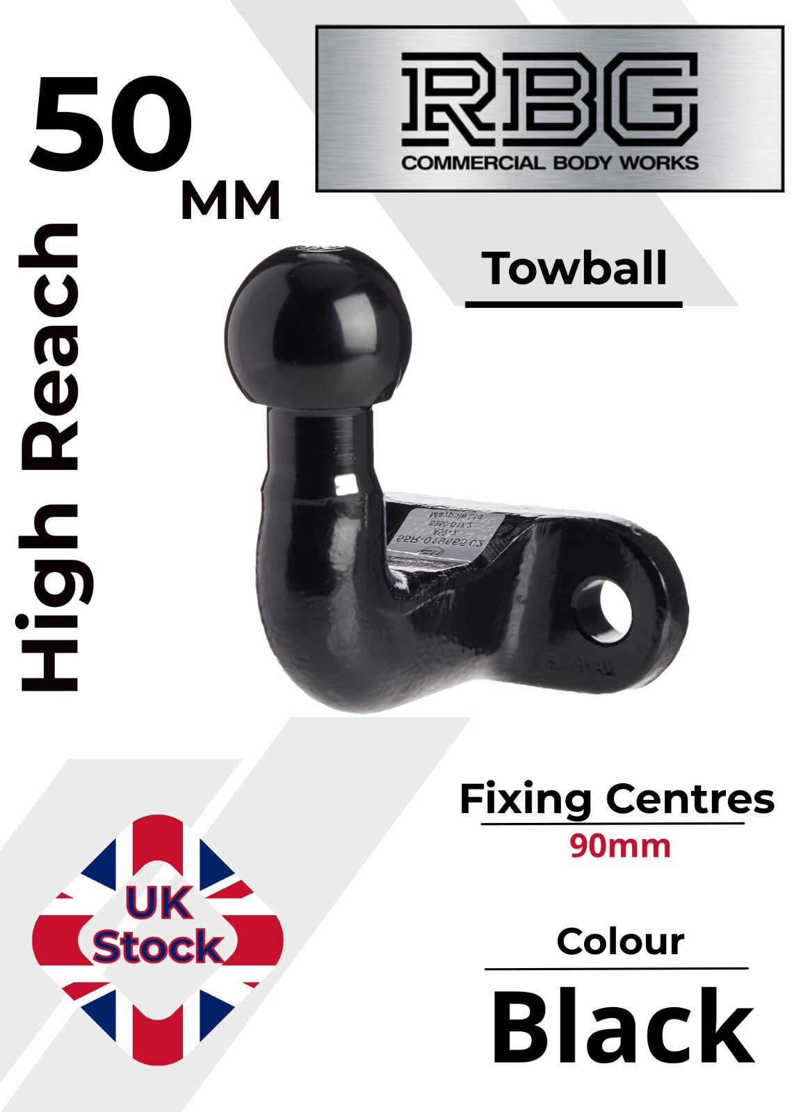 1x ALKO Towball High Reach Tow Ball for AL-KO AKS Caravan Stabilizer Hitches