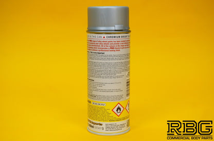 PRO Alloy Wheel Paint CHROMIUM BRIGHT SILVER Refurbish & Refresh Spray E-TECH