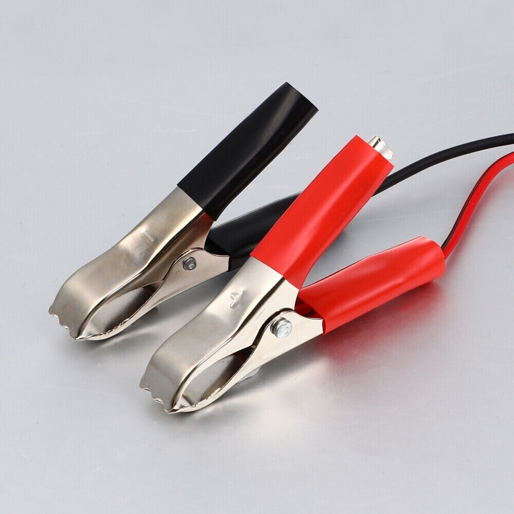 Car Battery to Power Plug Adapter Cable Folder, Auto Battery Alligator Clip