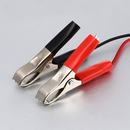 Car Battery to Power Plug Adapter Cable Folder, Auto Battery Alligator Clip