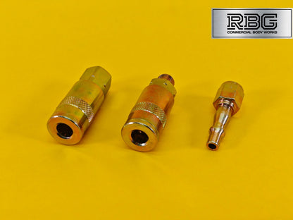 Air Line Hose Coupling SET 1/4" BSP Fitting Connectors Male Female Quick Release