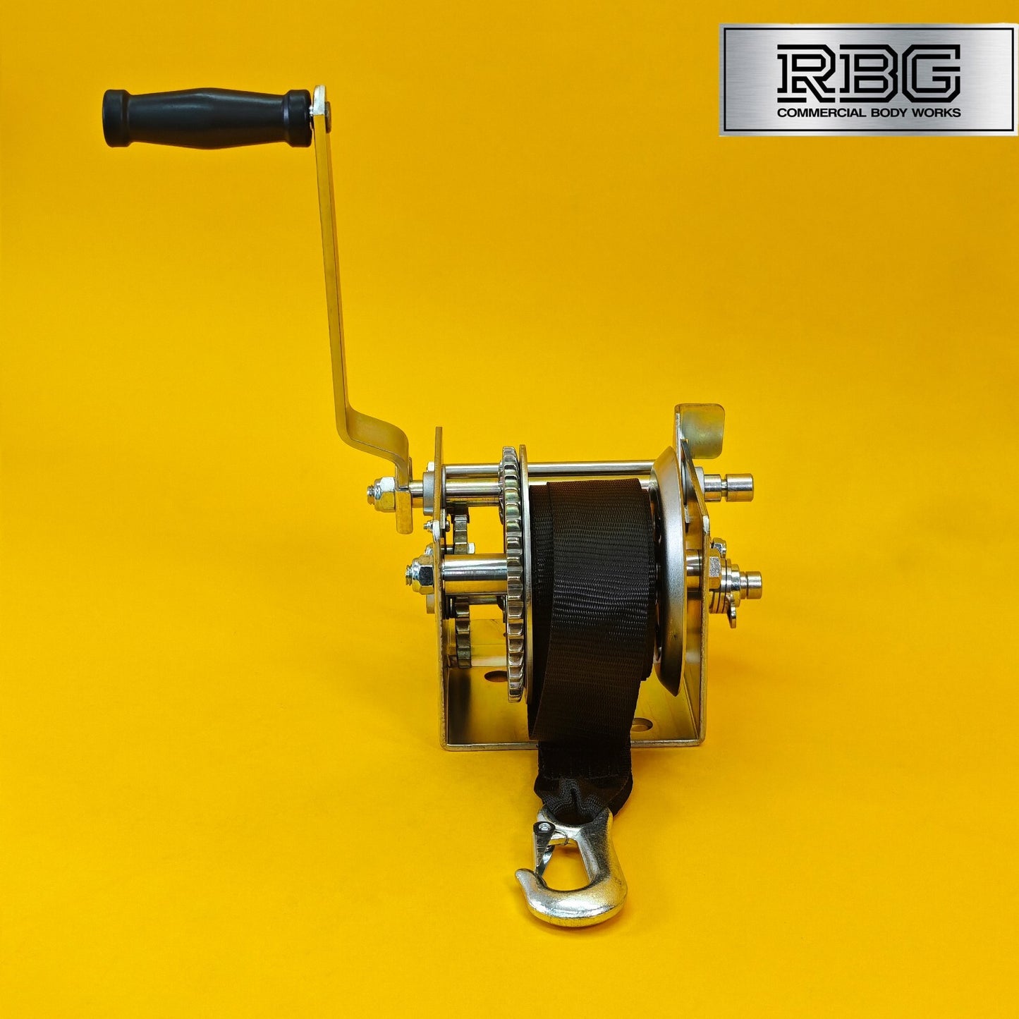 2000Lb Hand Winch + Strap & Hook 900Kg Professional Dual Speed Heavy Duty 7M UK
