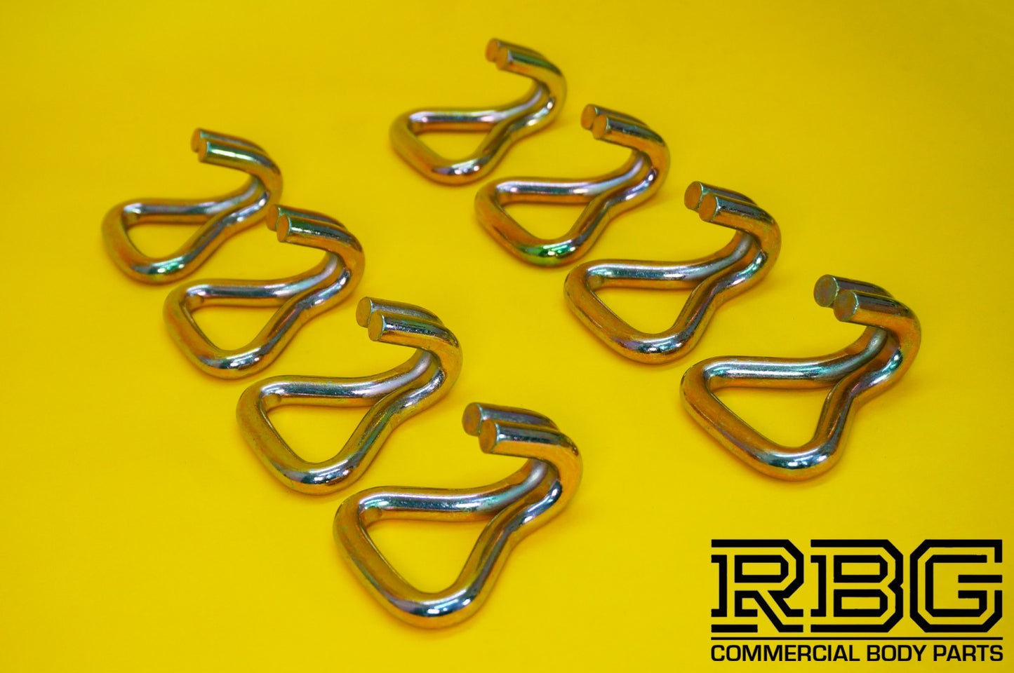 Recovery Ratchet Strap 5ton Over Wheel Tie Down Hi-Vis Yellow + Grip SET 4Pcs