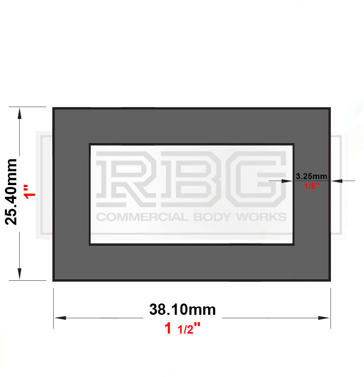 ALUMINIUM RECTANGULAR & SQUARE BOX SECTION VARIOUS SIZES In METRIC & INCH UK