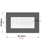 ALUMINIUM RECTANGULAR & SQUARE BOX SECTION VARIOUS SIZES In METRIC & INCH UK