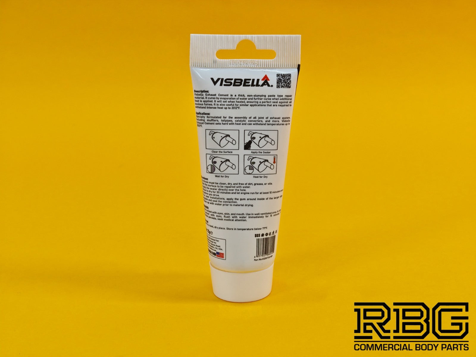 Exhaust Assembly Paste 75g Visbella Sealant Cement Gas & High Heat Resistant USA
