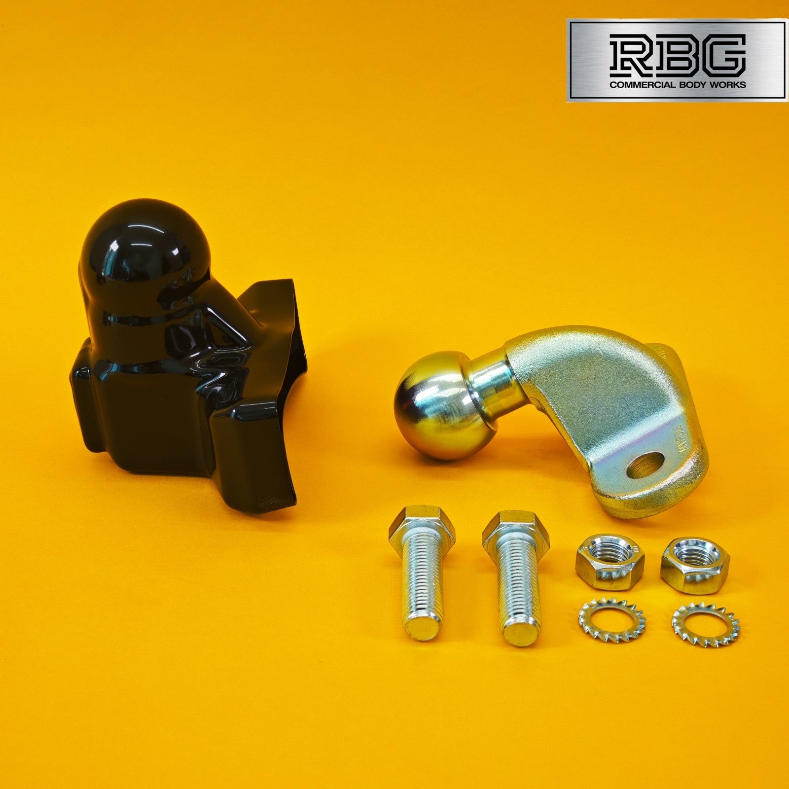 Tow Ball + Cover PVC With Reflector 50mm Tow Hitch Gold E Approved Caravan UK