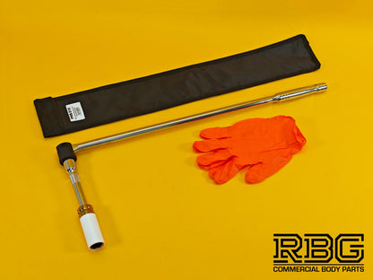 Vehicle Wheel Brace Kit 19mm Pro Sleeved Socket Protective Gloves Extension Bar