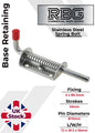 Spring Loaded Retaining Shoot Bolts - Gate Door Catch Stable Horse Box Trailer