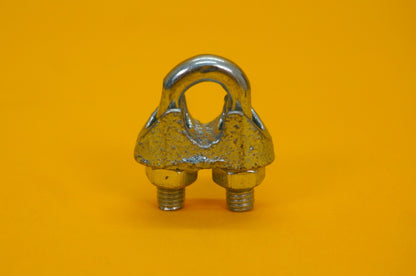 Wire Rope Grip 6mm Steel Cable Grip Bull Dog Clamp U Bolt Zinc Plated Heavy Duty