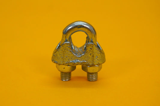 Wire Rope Grip 6mm Steel Cable Grip Bull Dog Clamp U Bolt Zinc Plated Heavy Duty