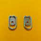 2x Small Lashing Ring Tie Down Zinc Plated for Trailer Horsebox Truck Van...
