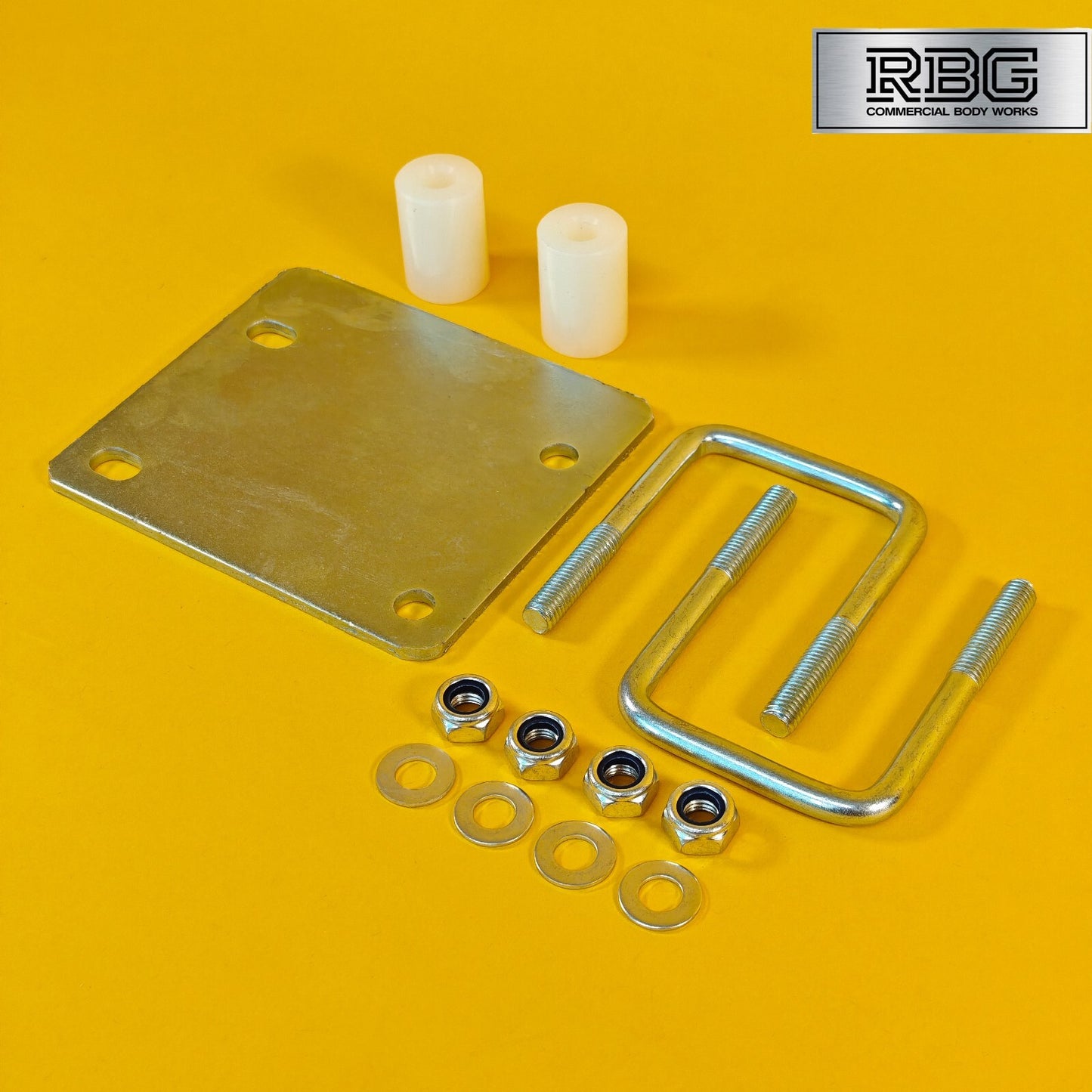 Jockey Wheel Clamp Fixing Kit for 50&60mm Drawbars Trailer No Drilling Required