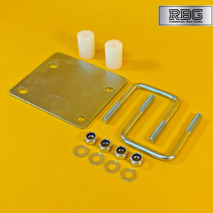 Jockey Wheel Clamp Fixing Kit for 50&60mm Drawbars Trailer No Drilling Required