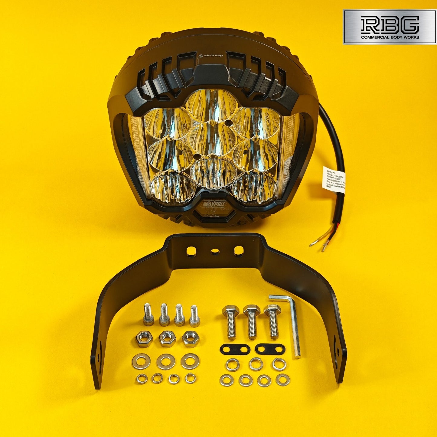 LED Driving Light 9" Inch Spot Flood Dual Beam Long Distance Round Light 12/24V