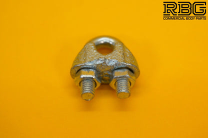 Wire Rope Grip 6mm Steel Cable Grip Bull Dog Clamp U Bolt Zinc Plated Heavy Duty