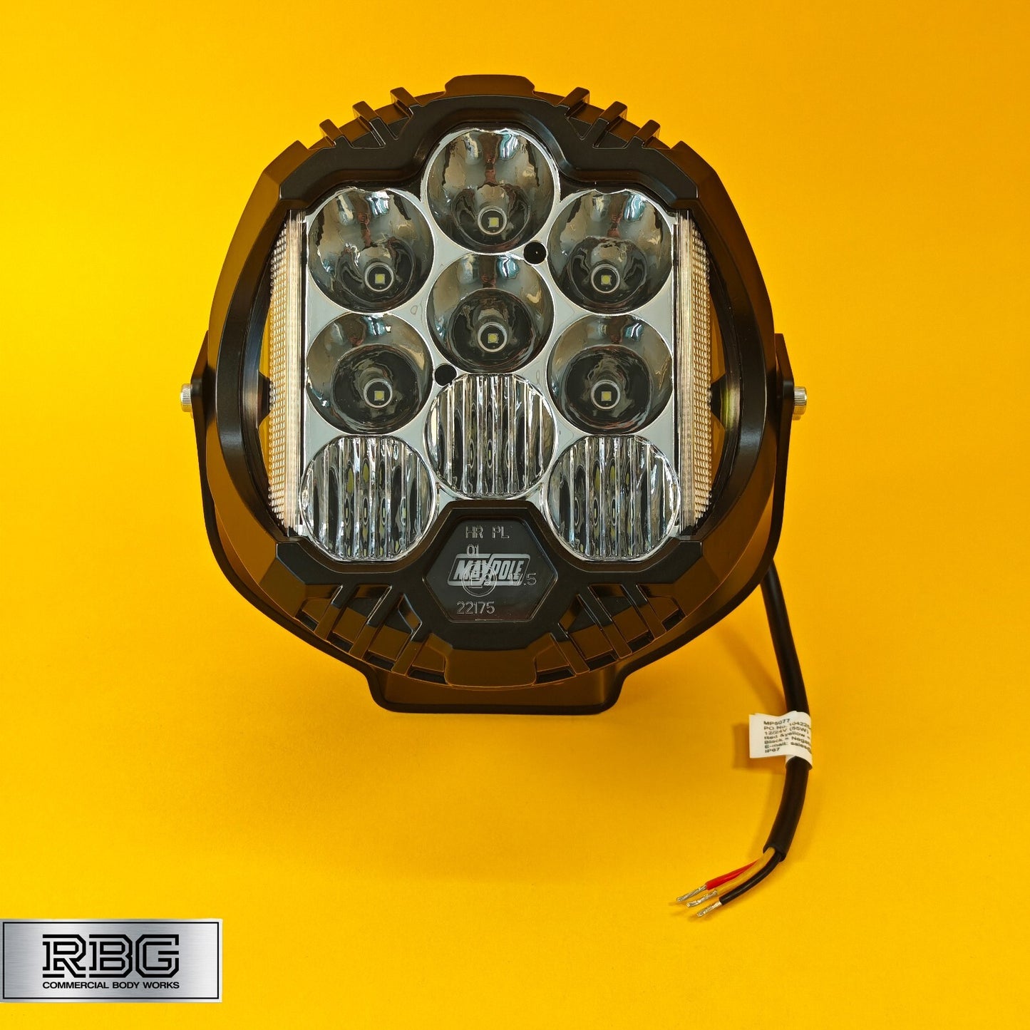 LED Driving Light 9" Inch Spot Flood Dual Beam Long Distance Round Light 12/24V
