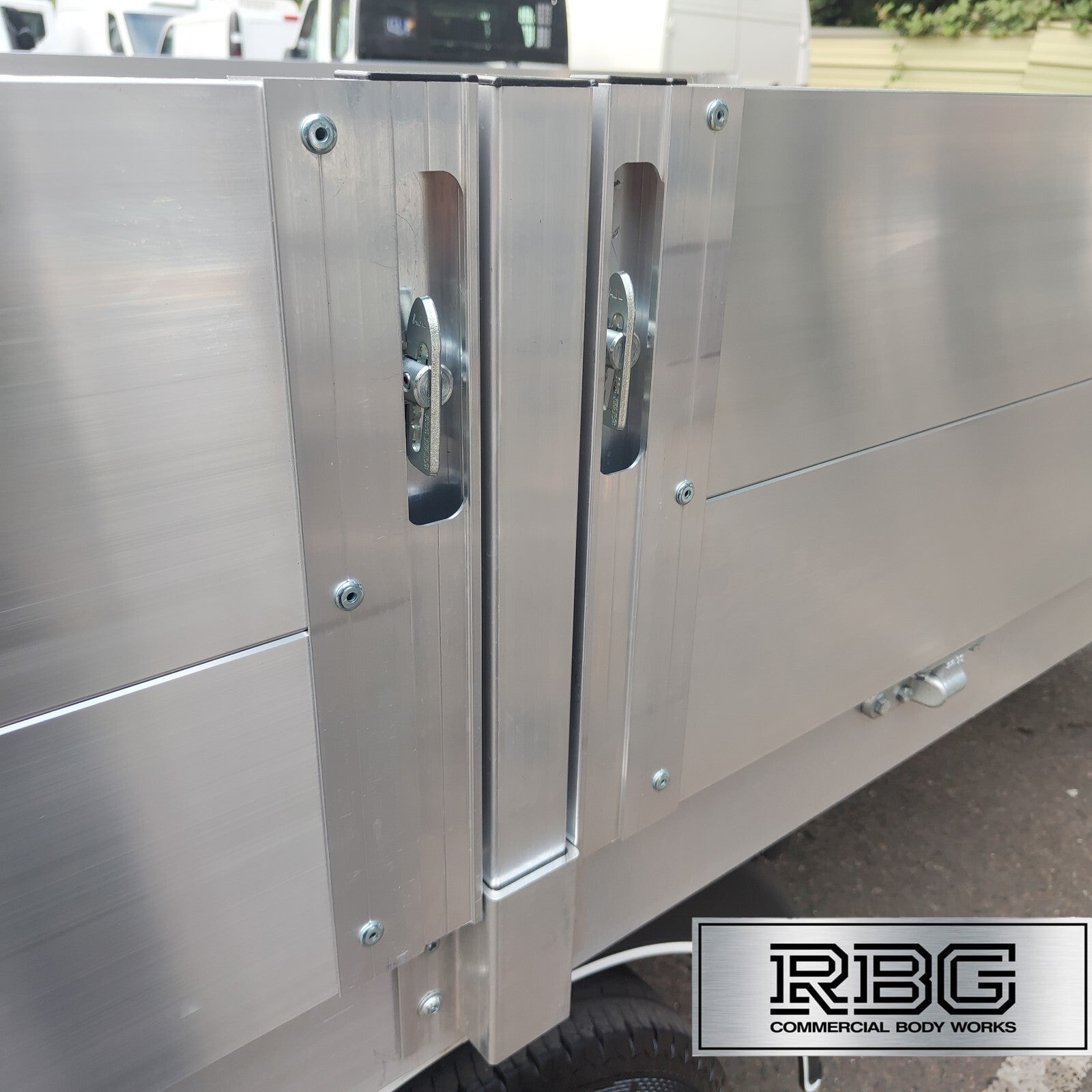 2x  Dropside Centre Pillars Aluminium Trailer Vehicle Truck Tailgate Plank 400mm