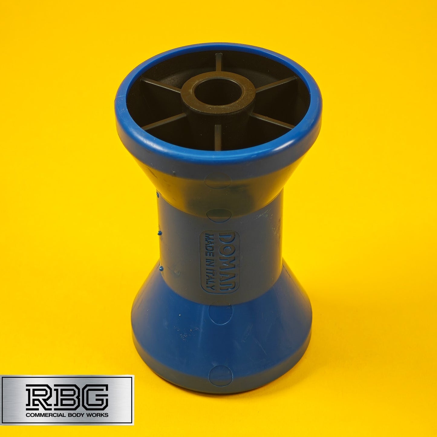 Keel V Roller Boat Trailer 16mm Bore 128mm Width Non Mark Blue Domar Italy