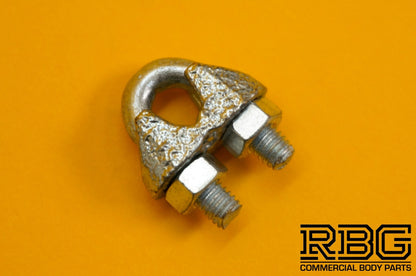 Wire Rope Grip 5mm Steel Cable Grip Bull Dog Clamp U Bolt Zinc Plated Heavy Duty